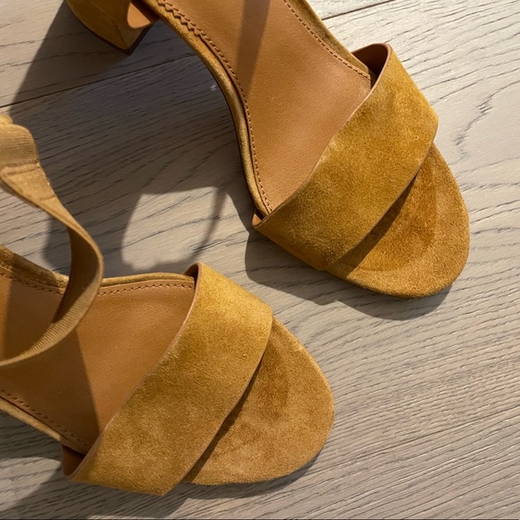 SARTO By Franco Sarto Womens Olivia Tan Ankle Strap Heels - Picture 8 of 11